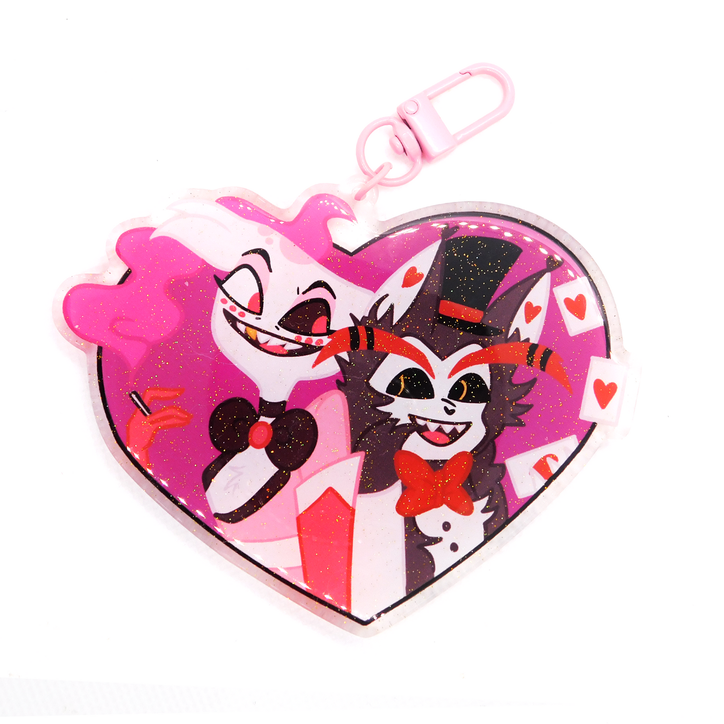 Huskerdust Heart Acrylic Charm