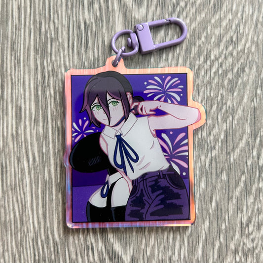 "Boom!" Rainbow Acrylic Charm