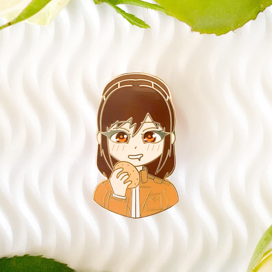 sasha braus enamel pin