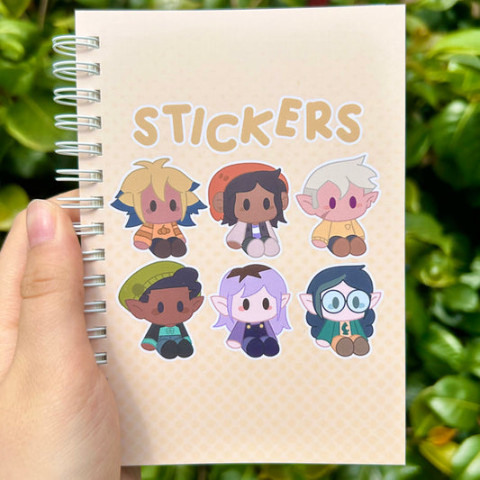 Hexsquad Reusable Sticker Book
