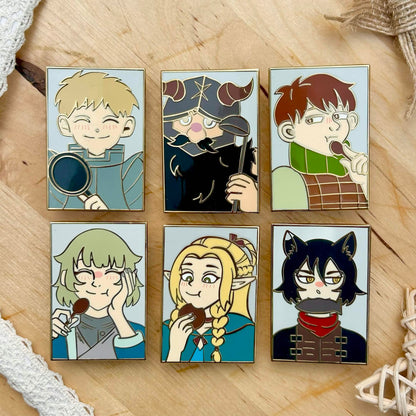 Dungeon Meshi Enamel Pins