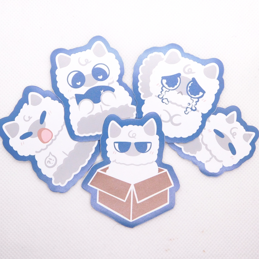 Cloud Cat Stickers