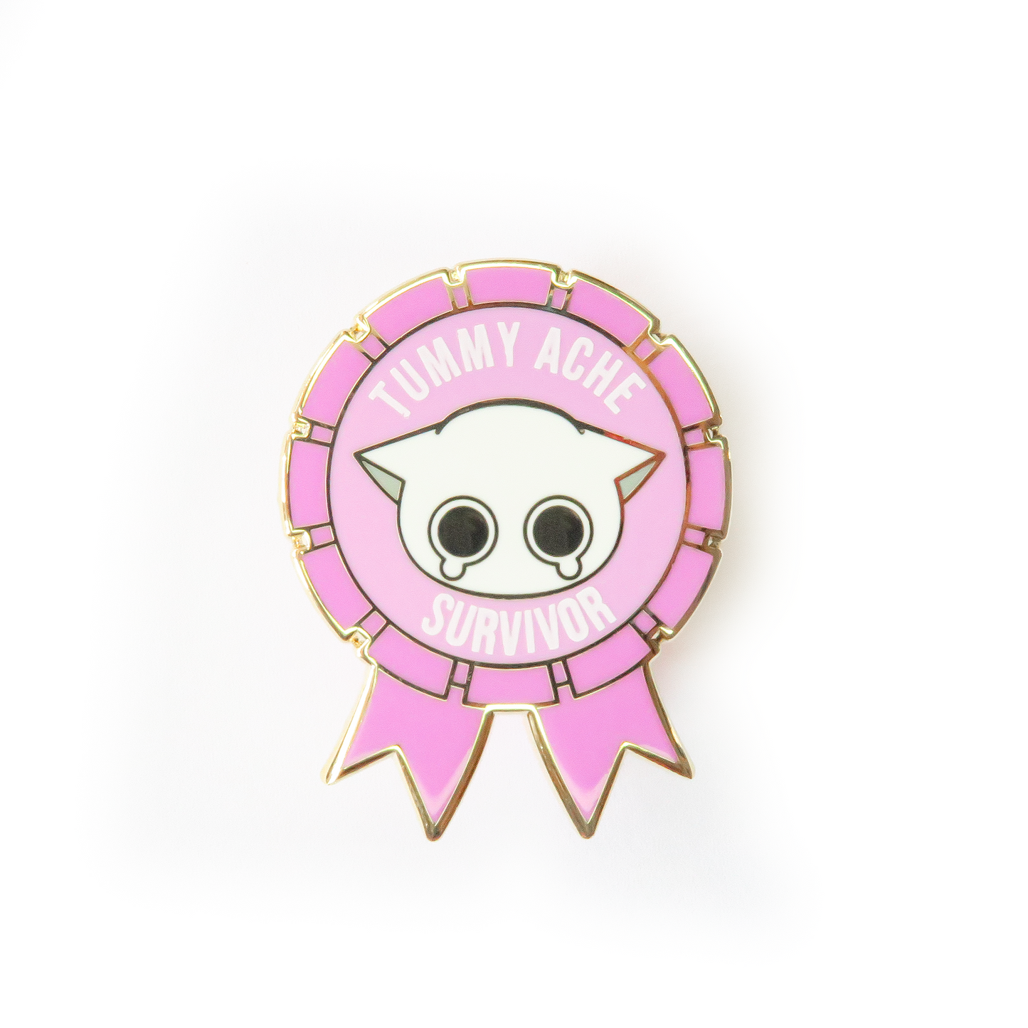 Tummy Ache Survivor Cat | Hard Enamel pin