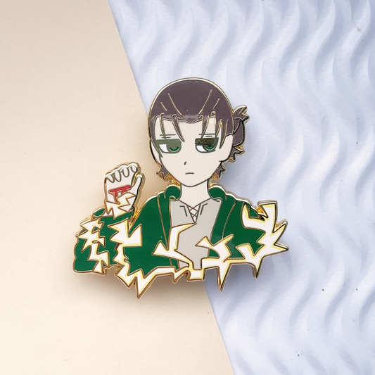 eren yeager enamel pin