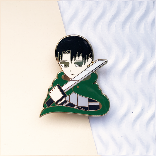 levi ackerman enamel pin